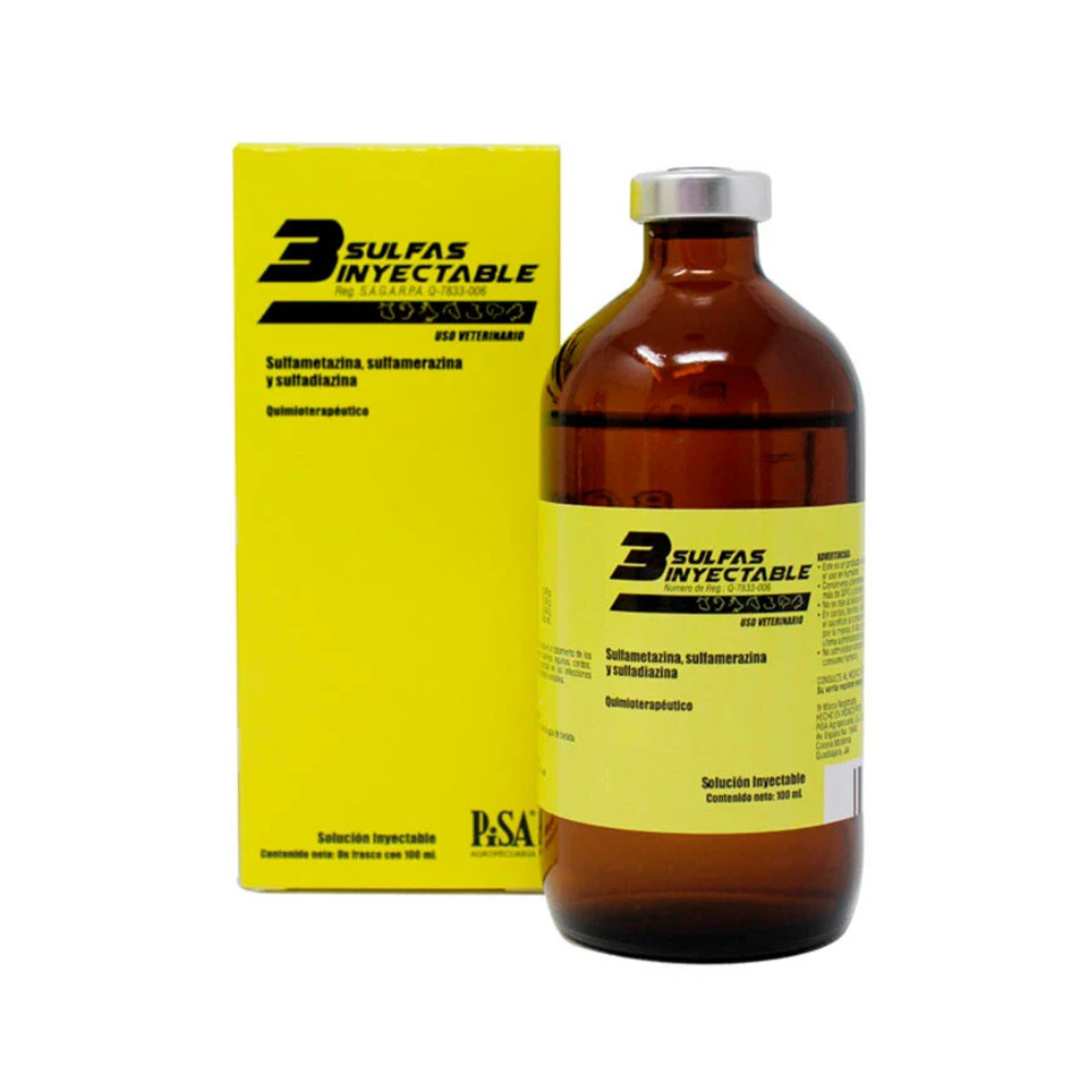 Pisa 3 Sulfas Inyectable 100Ml