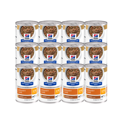 Hills C/D Lata Estodafo Y Vegetales Perro 370 G 12 Pz