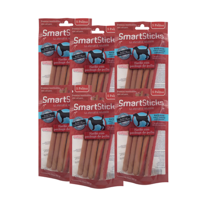 Smartbones Stick Pechuga Pollo 6 Bolsas C/5 Stick C/U