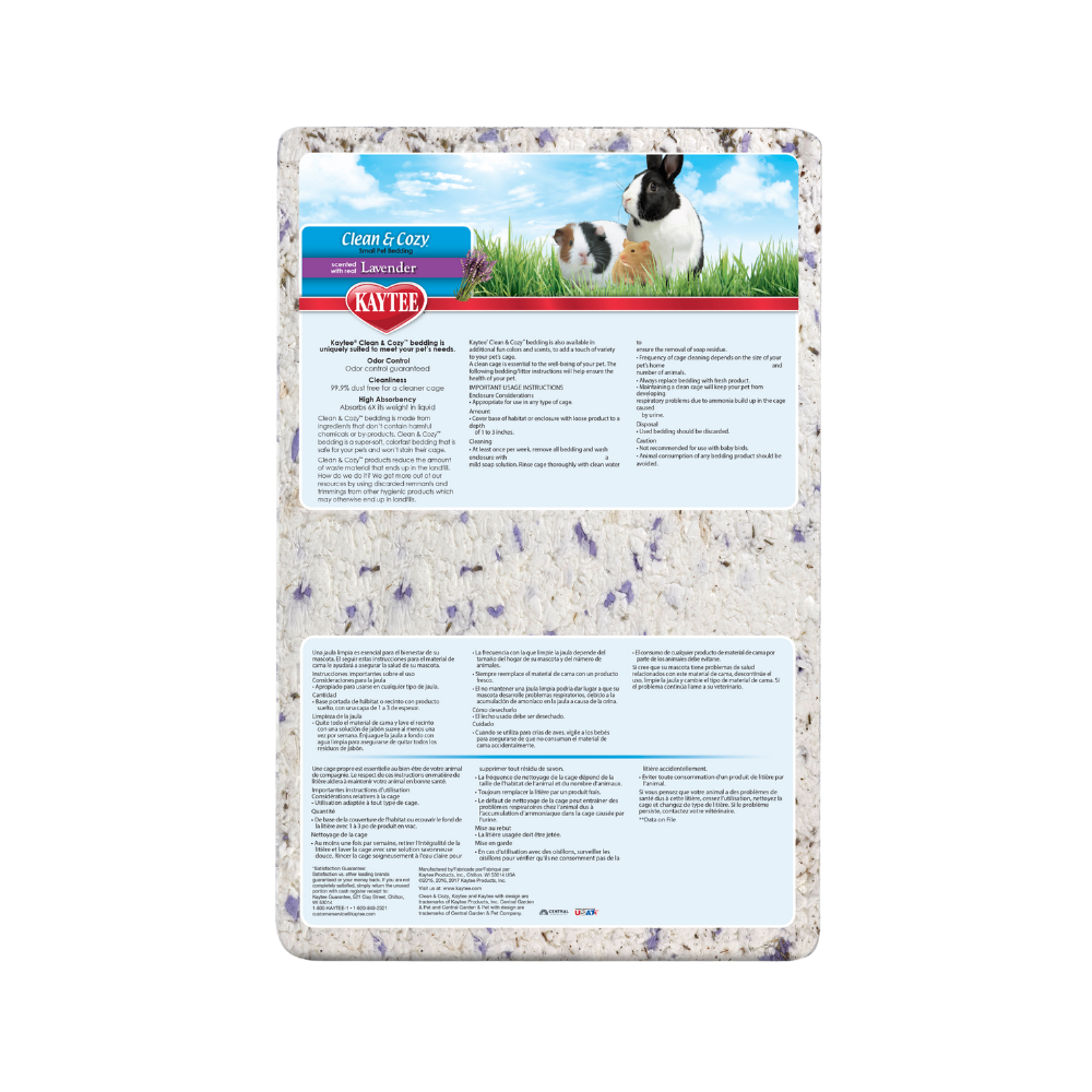 Kaytee Sustrato Clean & Cozy Blanco Lavanda 49.2 L