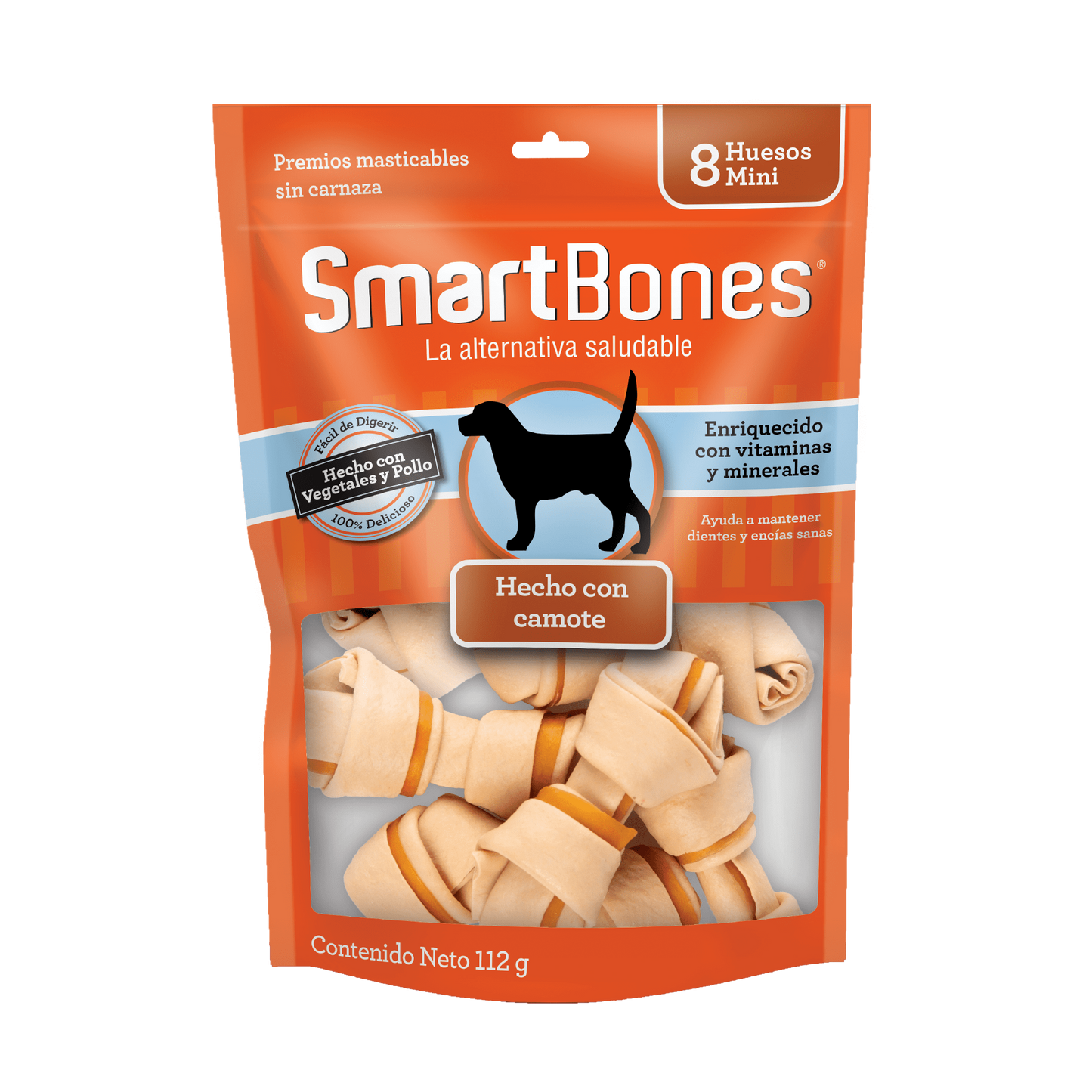 SMARTBONES MINI HUESOS CAMOTE 8 PZ