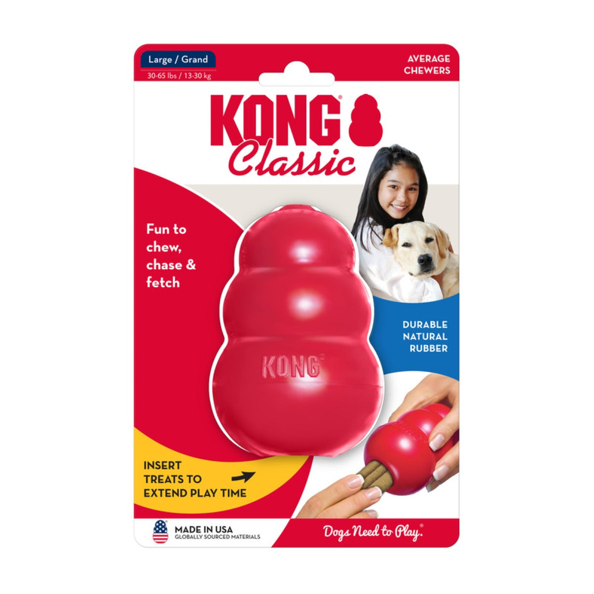 Kong Clasico Con Agujero Grande