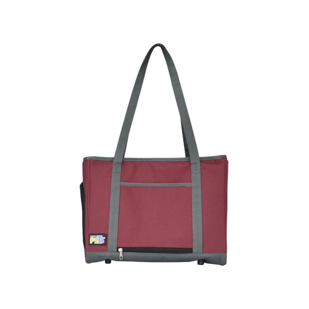 Fancy Pets Transportadora Bolsa De Mano De Tela Vino