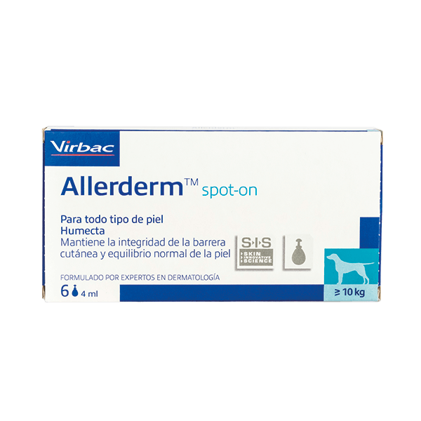 VIRBAC ALLERDERM SPOT ON 4ML 6 PIP