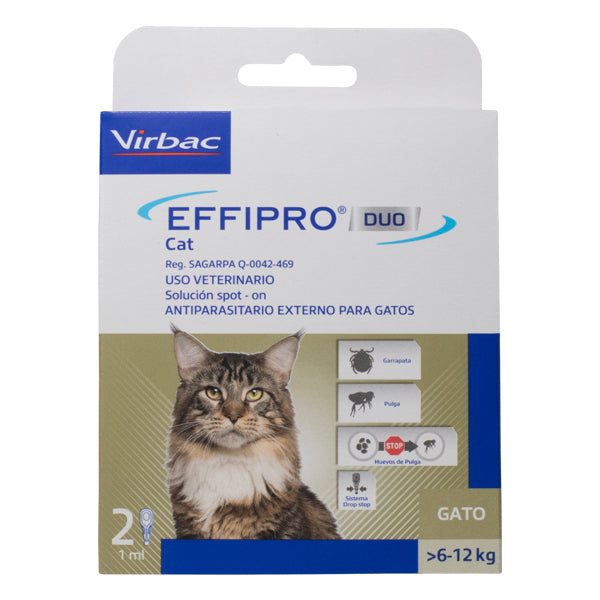 VIRBAC EFFIPRO DUO GATOS 6-12 KG