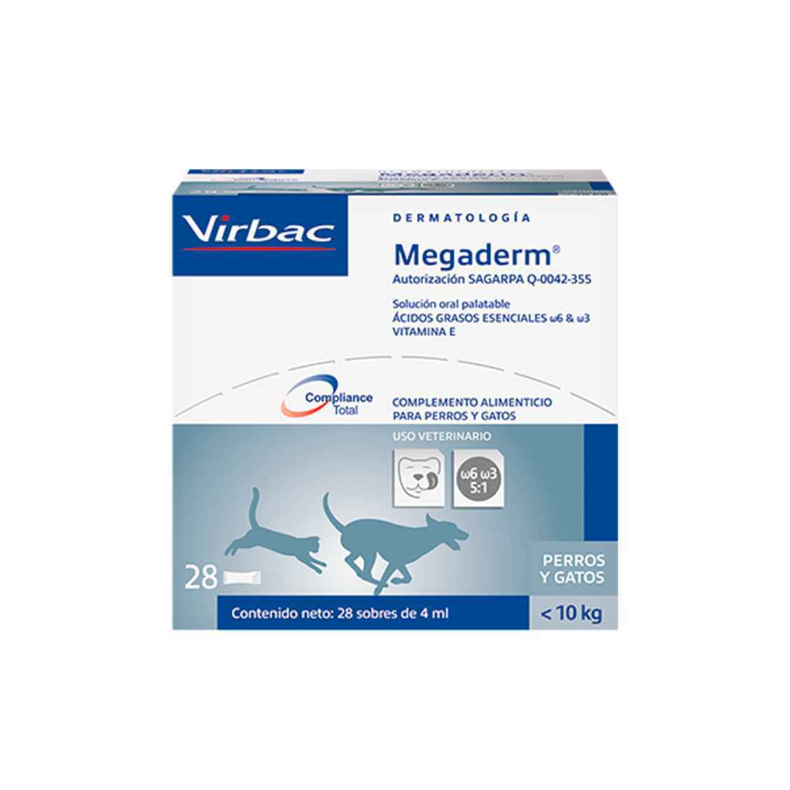 VIRBAC MEGADERM CAJA CON 28 SOBRES