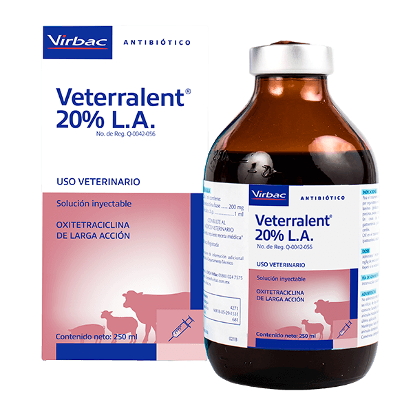 VIRBAC VETERRALENT 20 % L.A. 250 ML