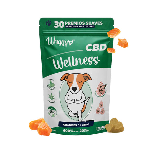 WAGGYS CBD WELLNESS PERROS DE+30KG 125GR