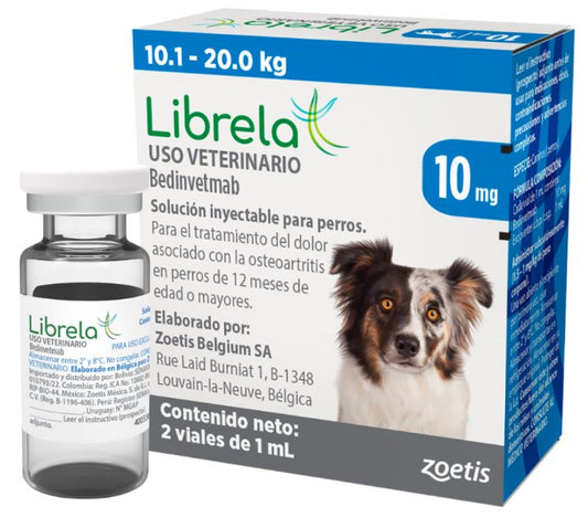 ZOETIS LIBRELA 10MG 2 VIALES 1ML