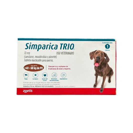 ZOETIS SIMPARICA TRIO 40-60 KG 1 TAB