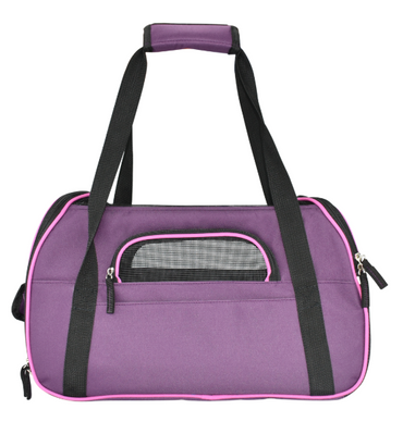 FANCY PETS TRANSPORTADORA TELA FASHION MORADA GDE