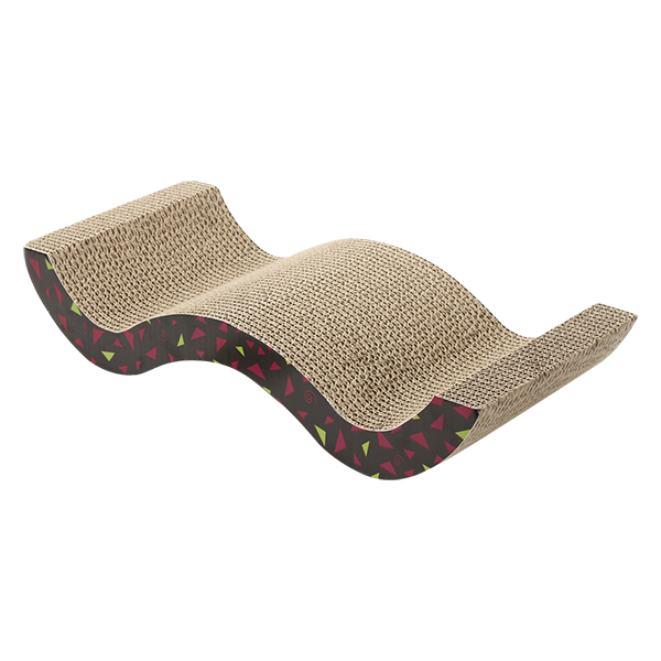 Fancy Pets Rascador Cartón  De Olas Para Gato 49.5 Cm