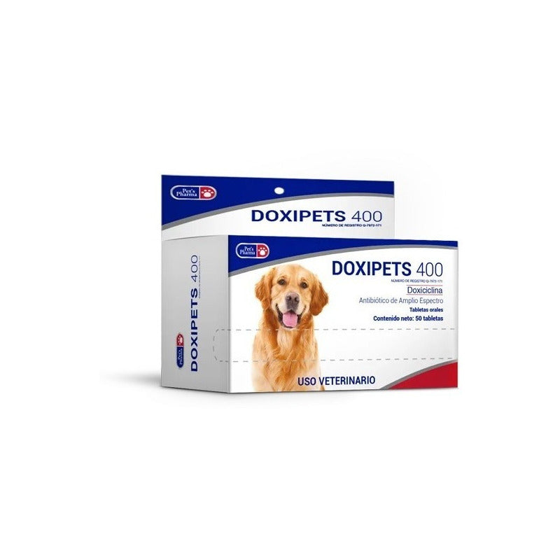 Pets Pharma Doxipets 400 (doxiciclina) Perros/gatos 50 Tab