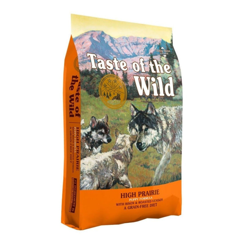 Alimento Taste Of The Wild High Prairie Puppy Para Perro Cachorro Todos Los Tamaños Sabor Bisonte Asado Y Venado Asado En Bolsa De 6.3kg