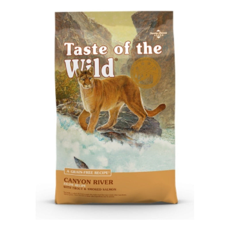 Alimento Taste Of The Wild Canyon River Feline Para Gato Sabor Trucha Y Salmón Ahumado En Bolsa De 6.3kg