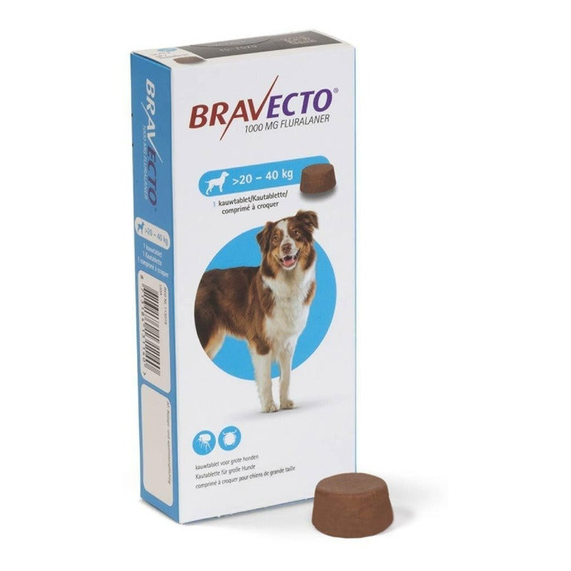 Bravecto Tableta Masticable Para Perros De 20-40 Kg
