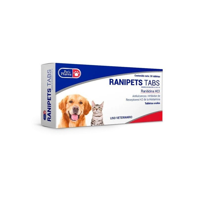 Pets Pharma Ranitipets (ranitidina) Perros/gatos 30 Tab